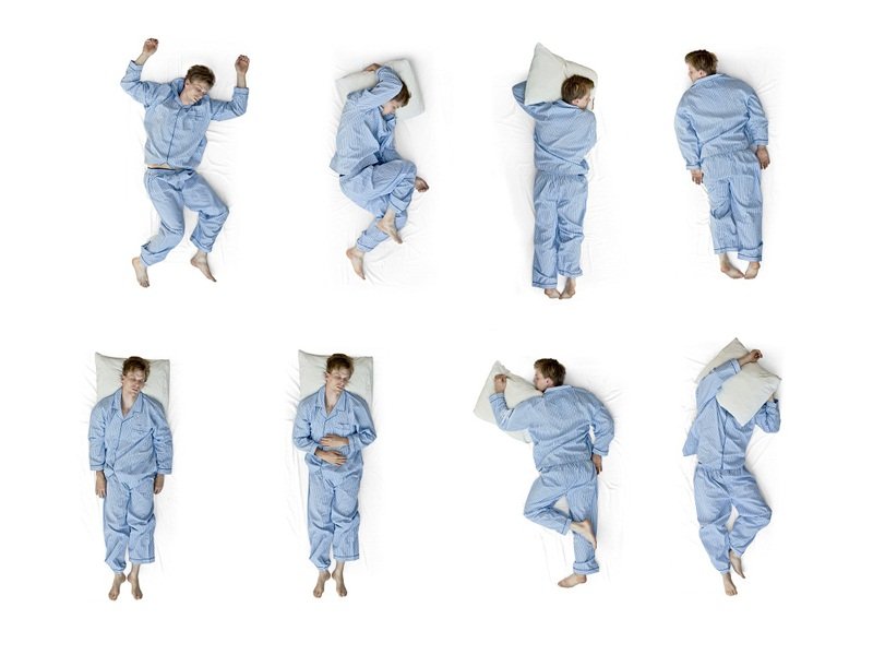 Le diverse posizioni nel sonno ed il mal di schiena